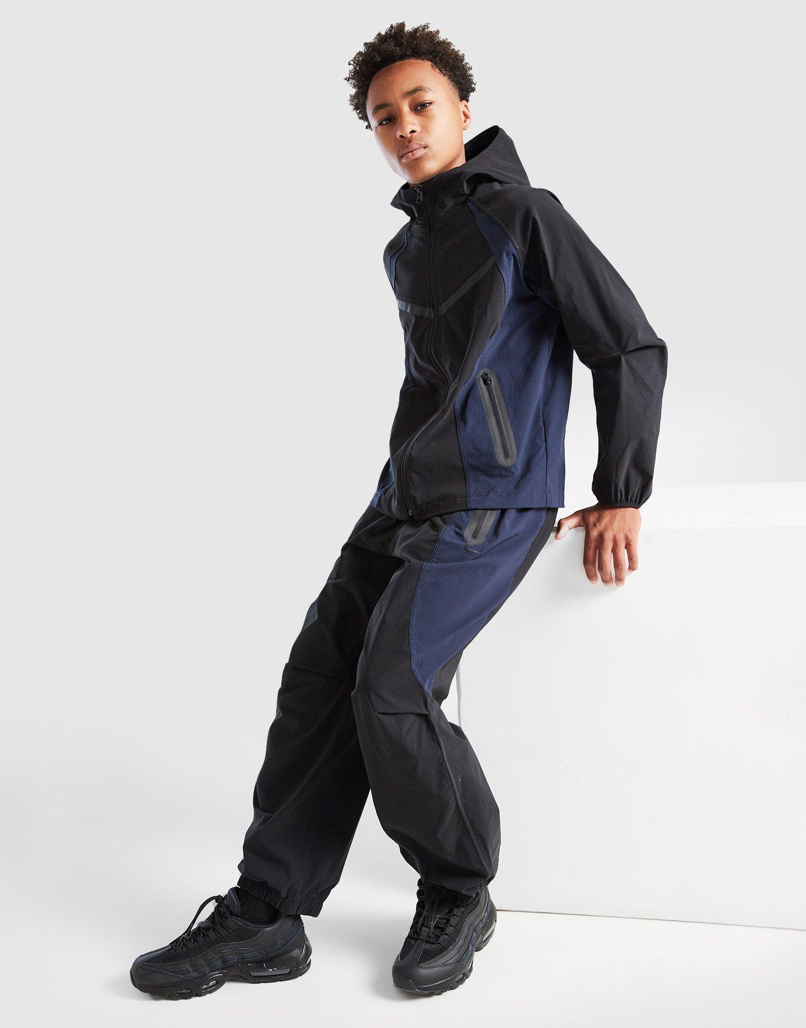 Tech Colour Block Woven Track Pants Junior