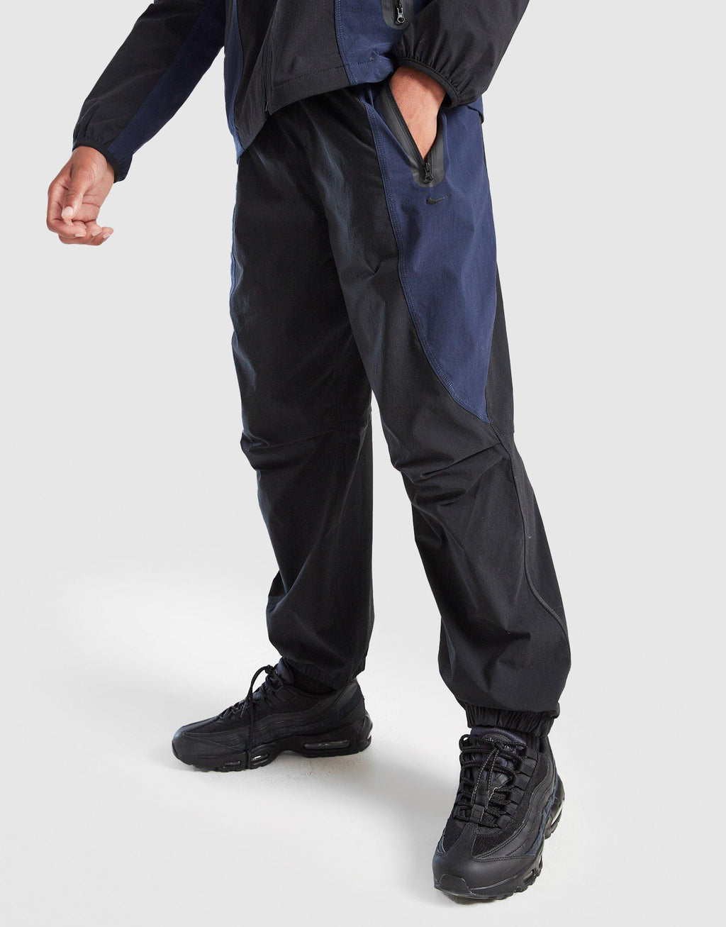 Tech Colour Block Woven Track Pants Junior