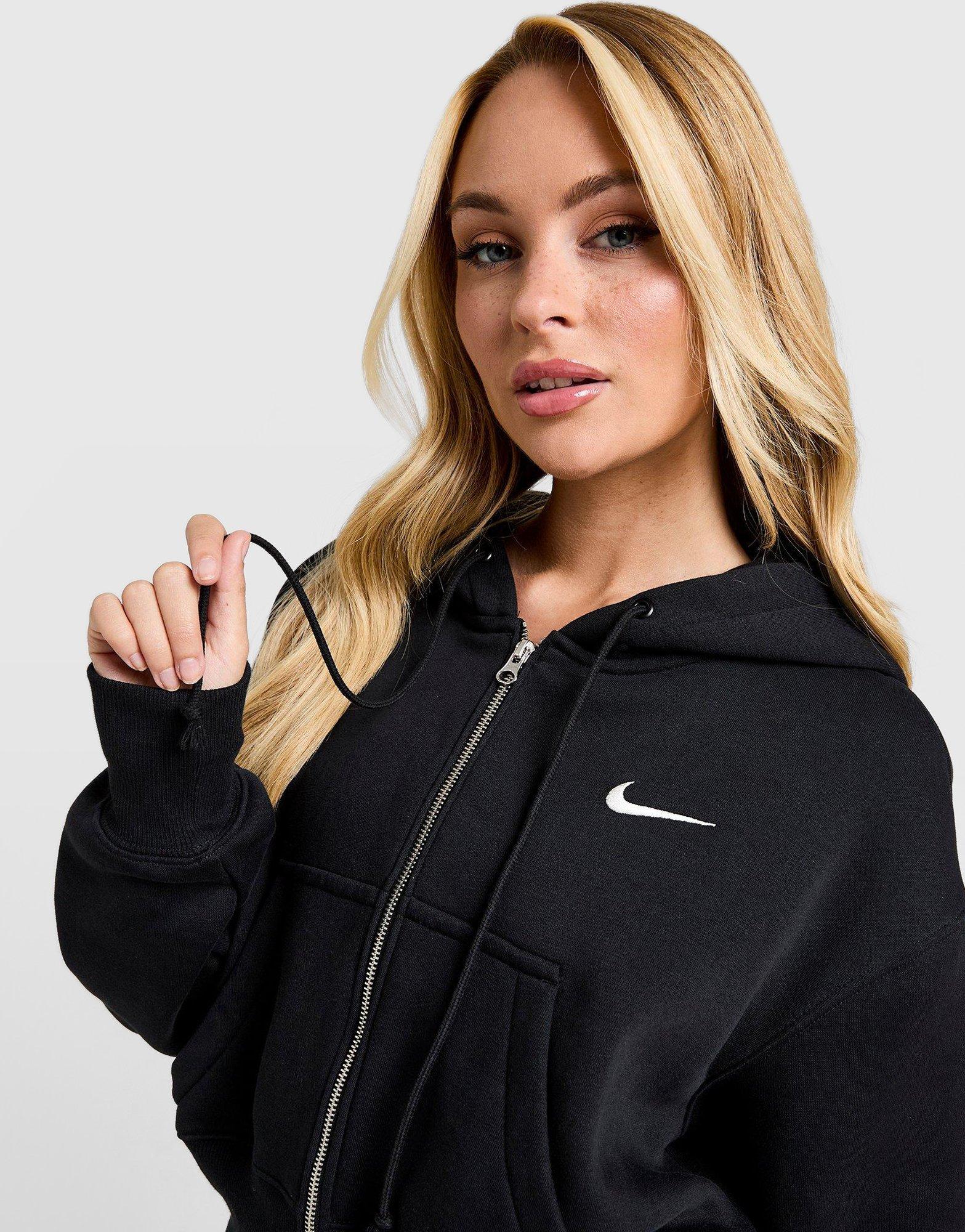 Full-Zip Crop Hoodie