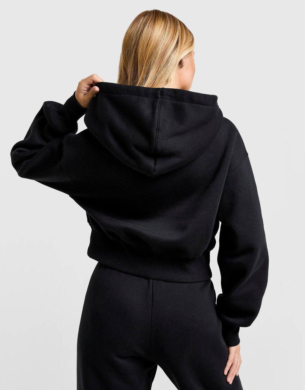 Full-Zip Crop Hoodie