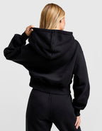 Full-Zip Crop Hoodie