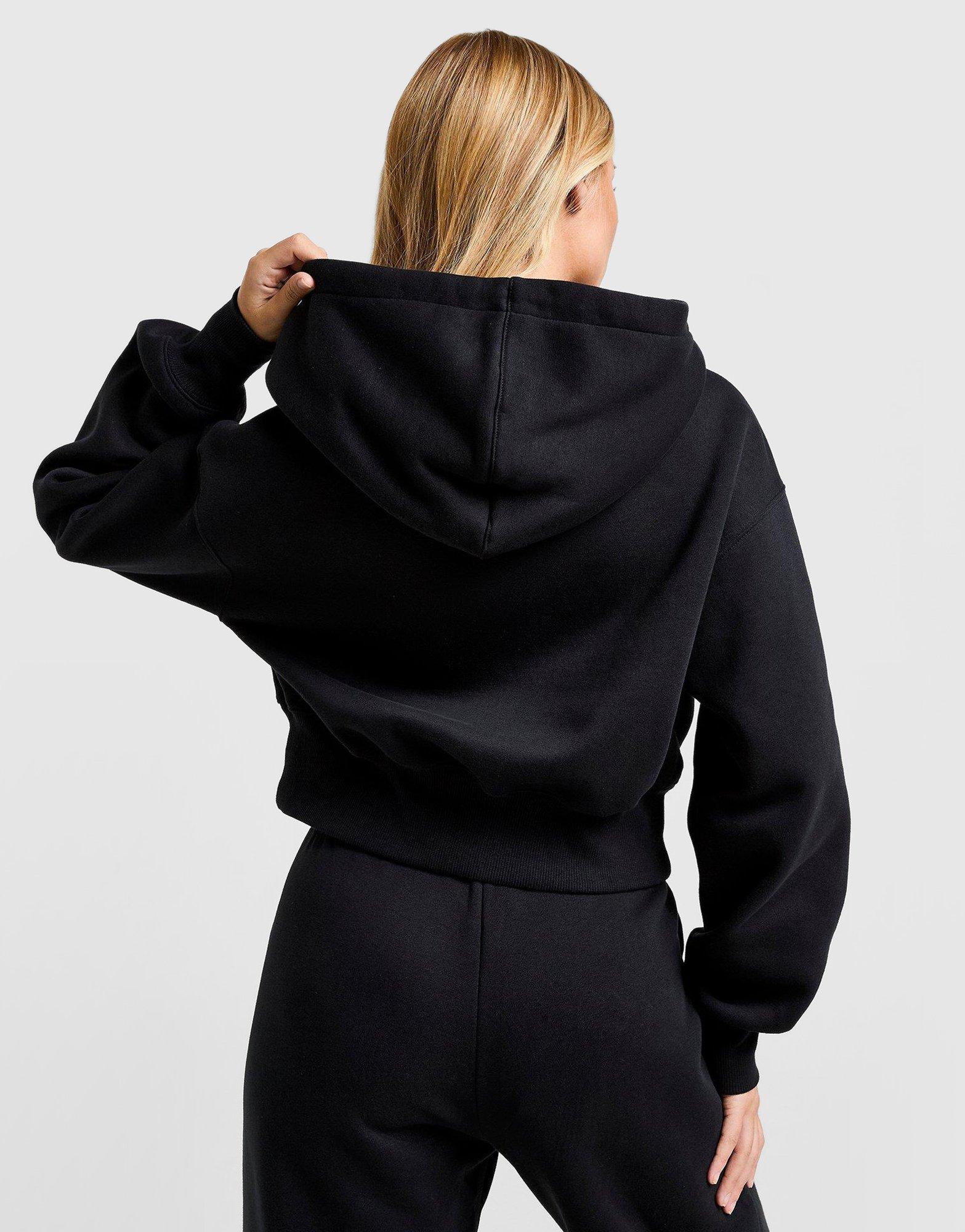 Full-Zip Crop Hoodie
