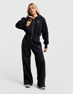 Full-Zip Crop Hoodie