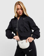 Full-Zip Crop Hoodie