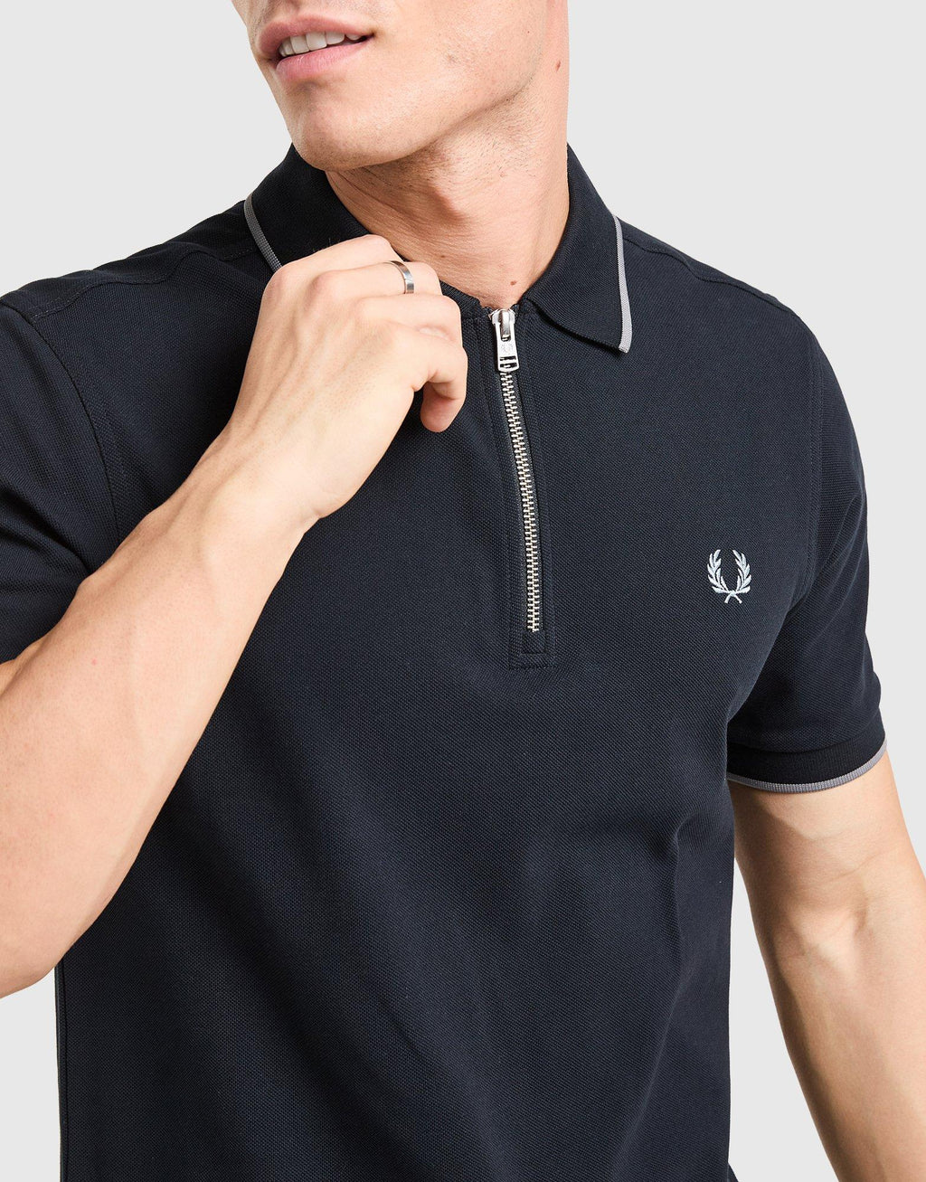 Zipped Polo Shirt