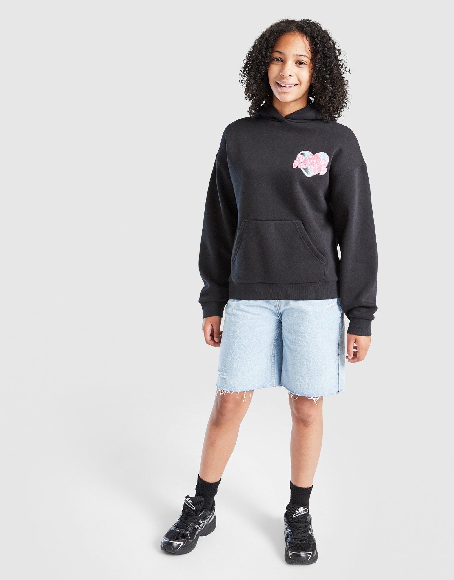 Girls' Heart Overhead Hoodie Junior