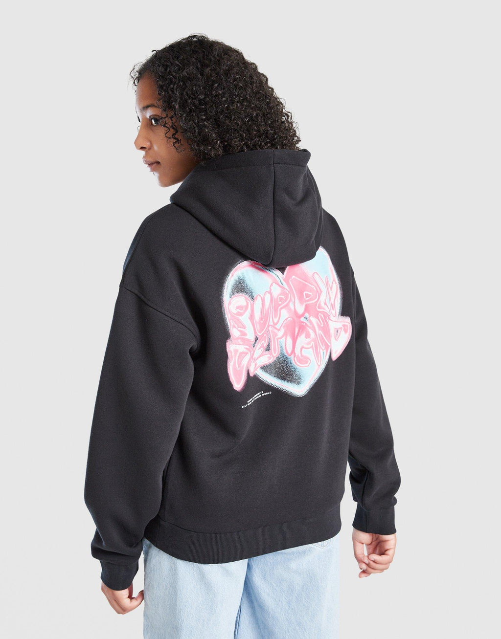 Girls' Heart Overhead Hoodie Junior