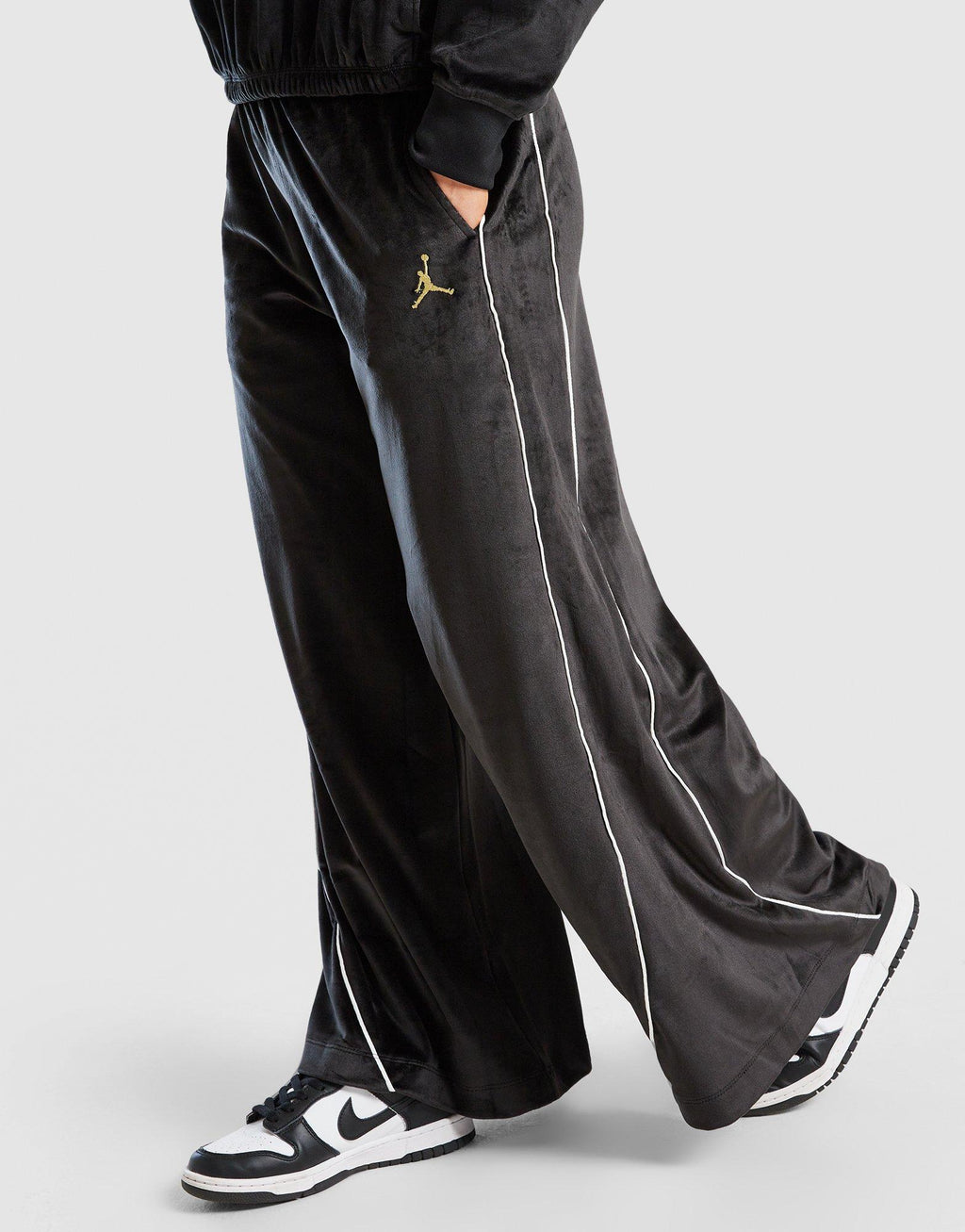 Girls' Velour Wide Leg Joggers Junior