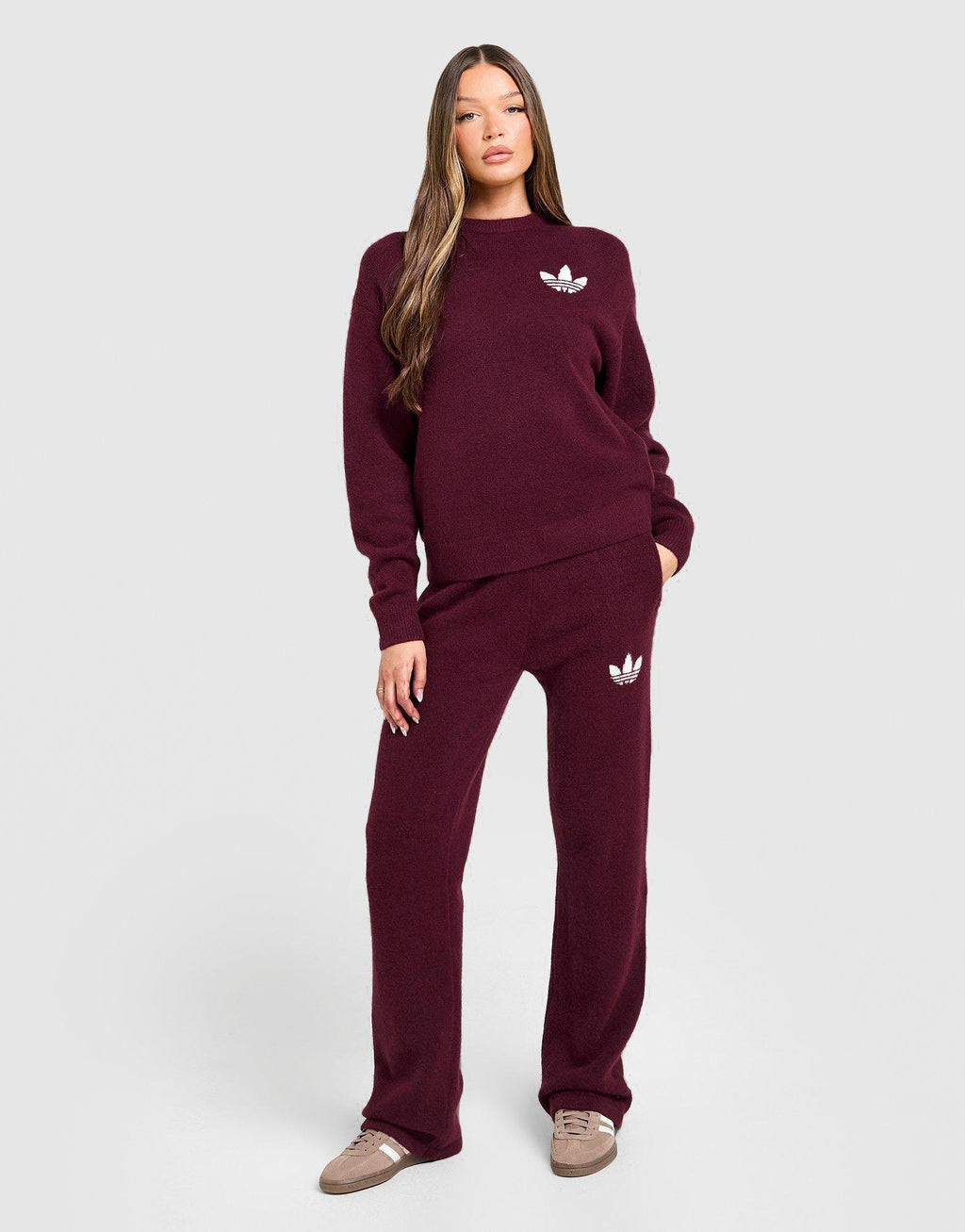 Trefoil Knit Sweatshirt