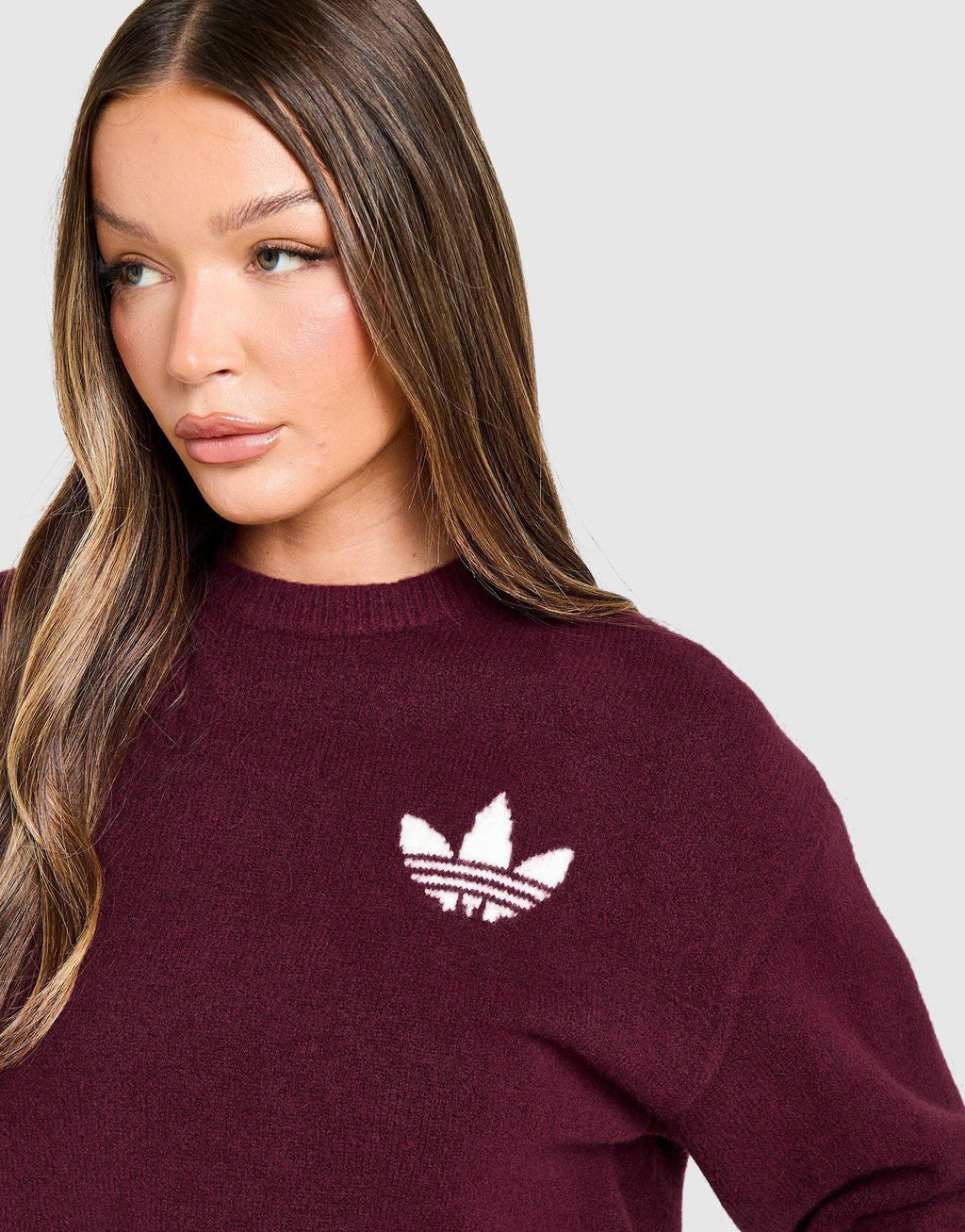 Trefoil Knit Sweatshirt