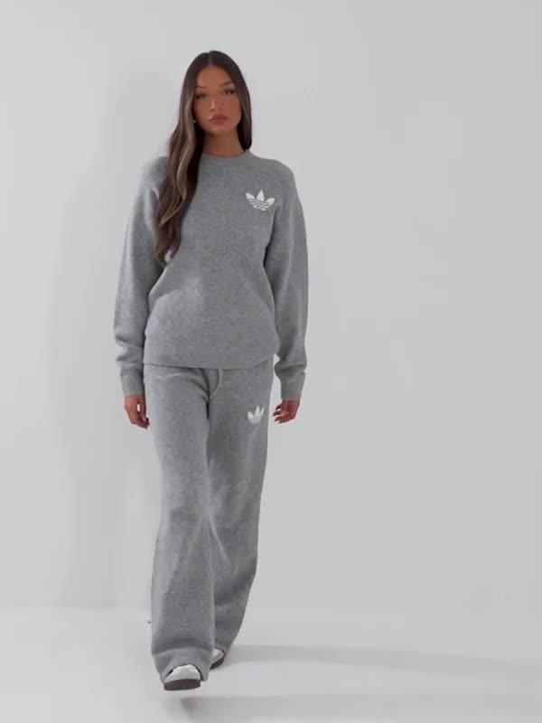 Trefoil Knit Sweatshirt