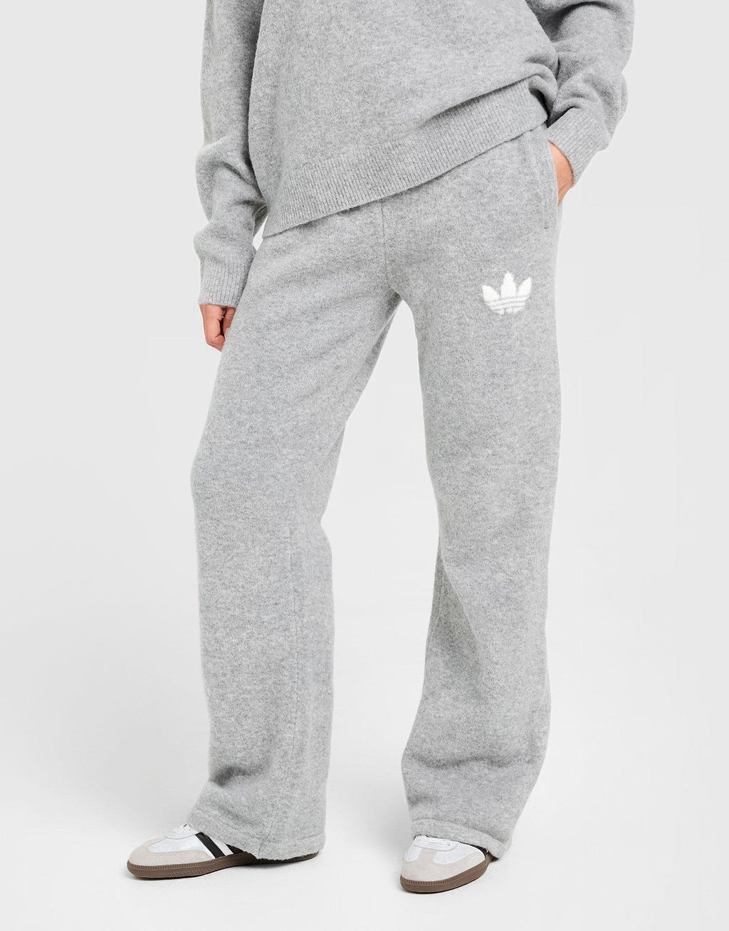 Trefoil Knit Track Pants