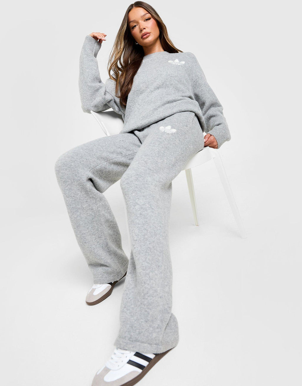 Trefoil Knit Track Pants