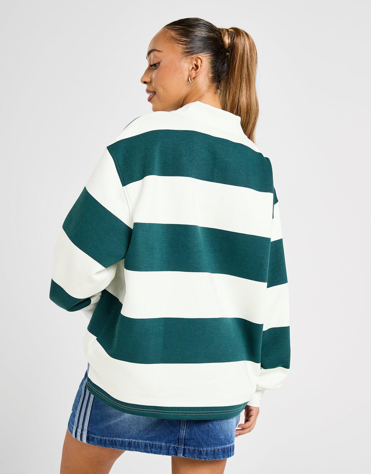 Stripe Rugby Sweatshirt