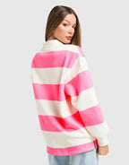 Stripe Rugby Sweatshirt