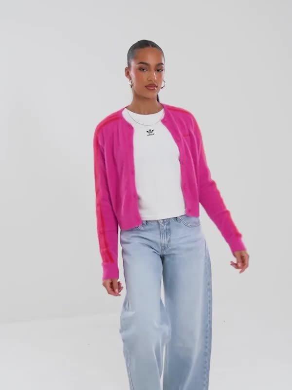 3-Stripes Knit Cardigan