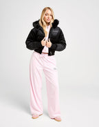 Velour Padded Crop Jacket