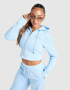 Script Corset Fleece Hoodie