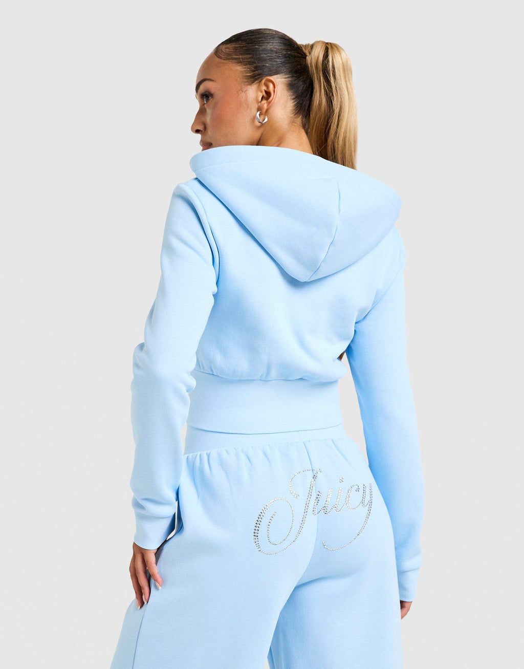 Script Corset Fleece Hoodie