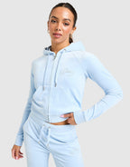 Script Velour Hoodie