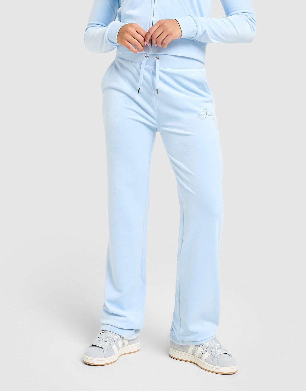 Script Velour Track Pants