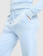 Script Velour Track Pants