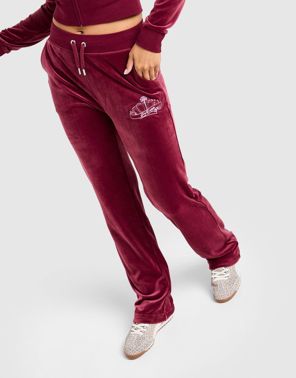 Crown Velour Track Pants