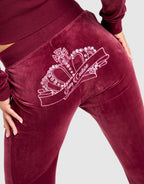Crown Velour Track Pants