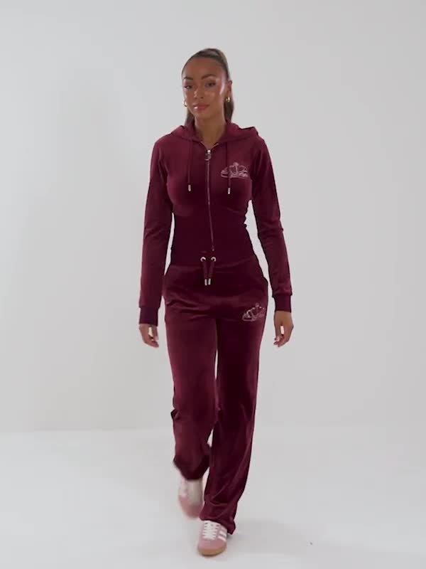 Crown Velour Track Pants
