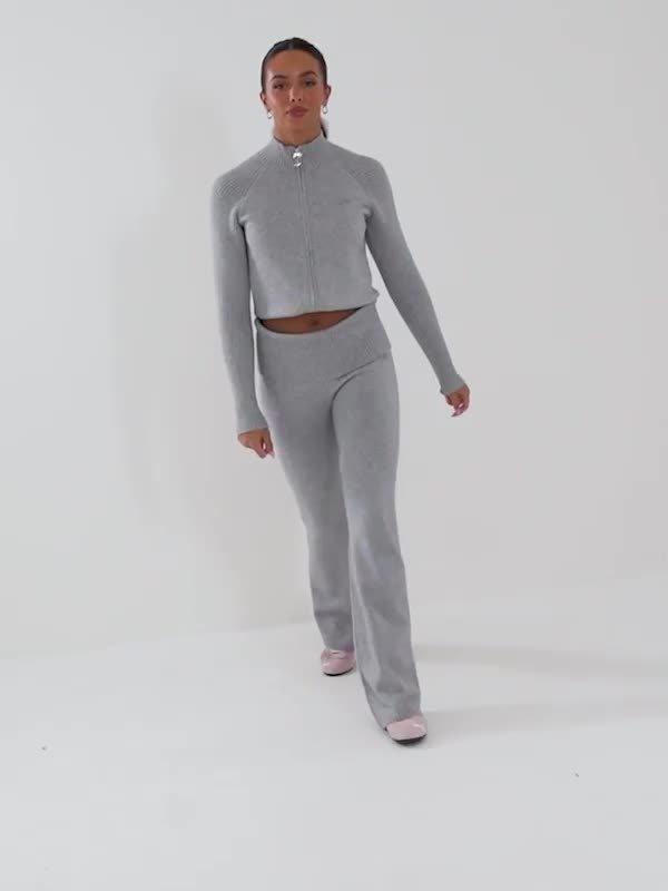 Knit Full Zip Track Top