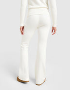 Knit Fold-Over Flare Pants