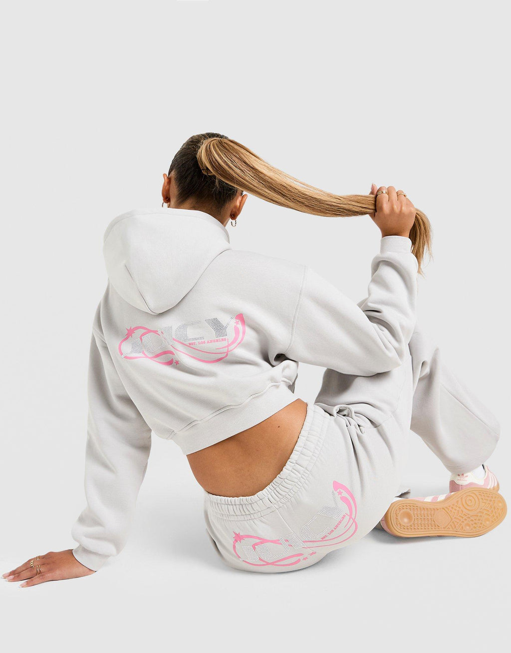 Y2K Diamante Fleece Hoodie