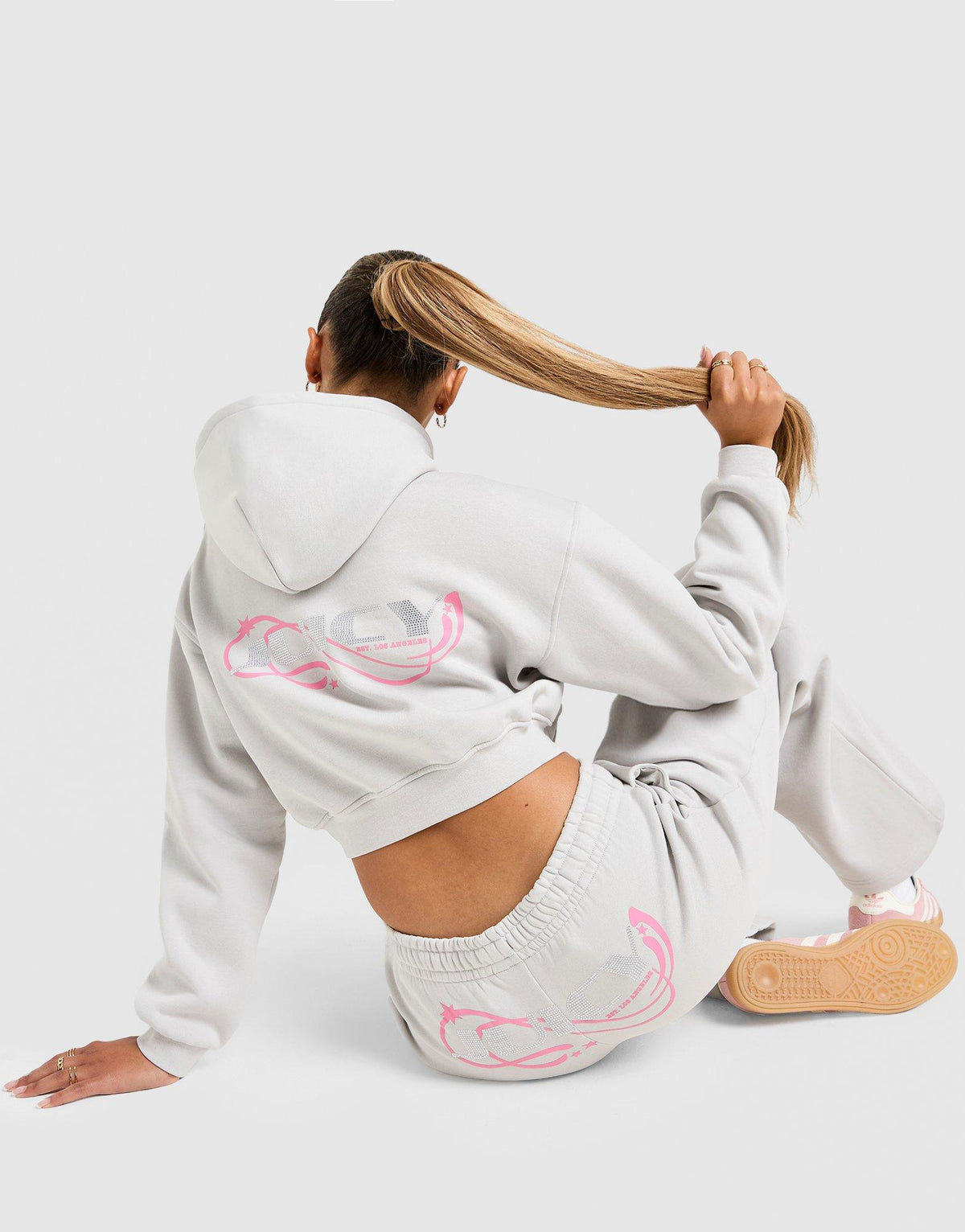 Y2K Diamante Fleece Hoodie