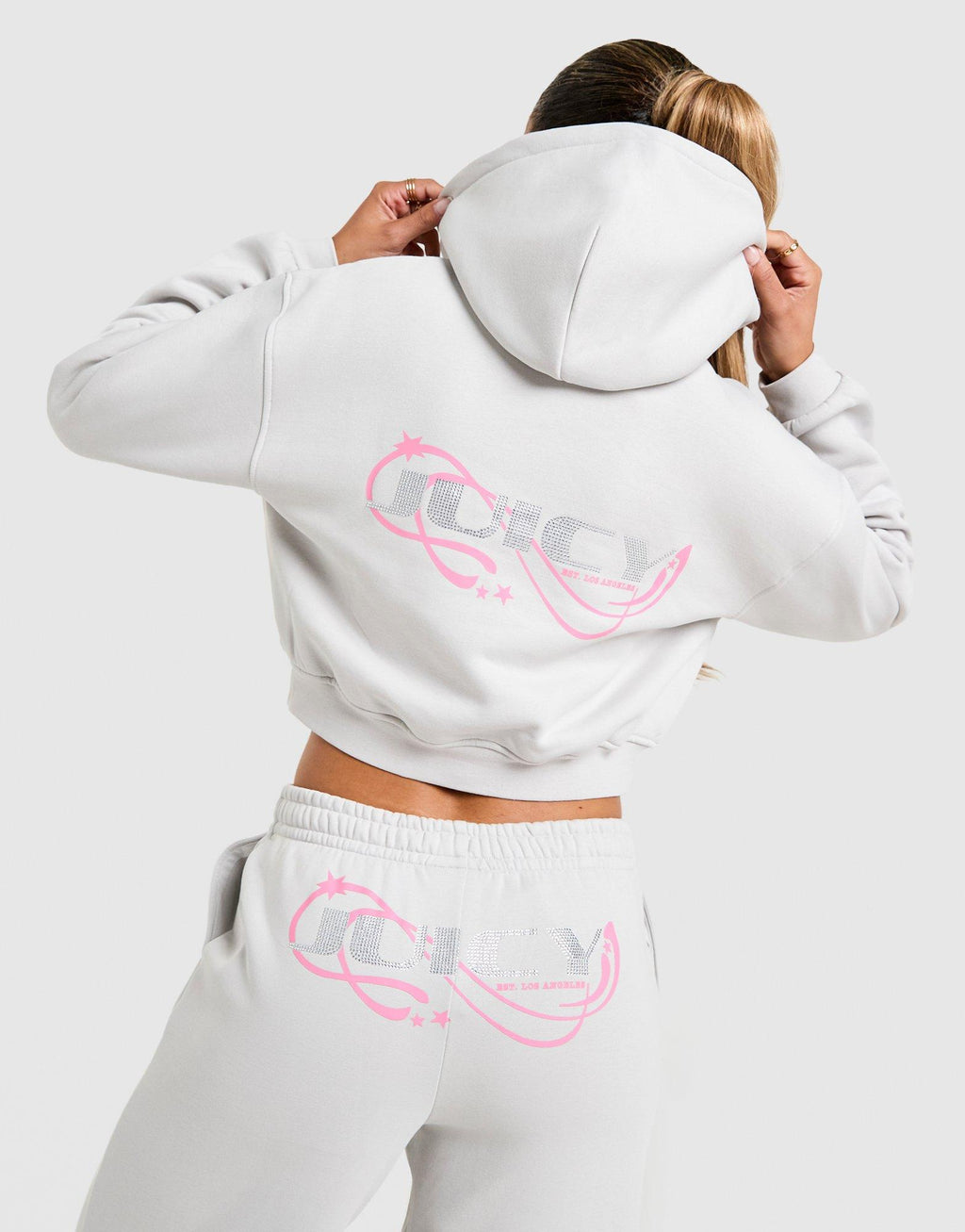 Y2K Diamante Fleece Hoodie