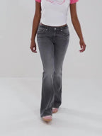 Y2K Denim Flared Jeans