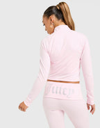 Diamante Fitted Full Zip Top