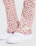 Girls' Ribbed Leopard Print Tracksuit Children