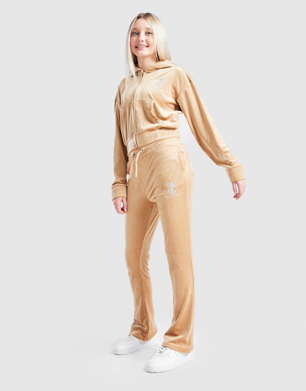 Crop Full-Zip Flare Tracksuit Junior's