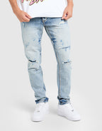 Omar Slim Ripped Jeans