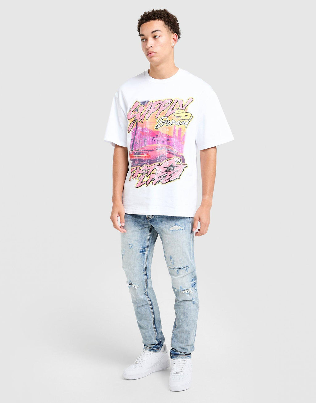 Omar Slim Ripped Jeans