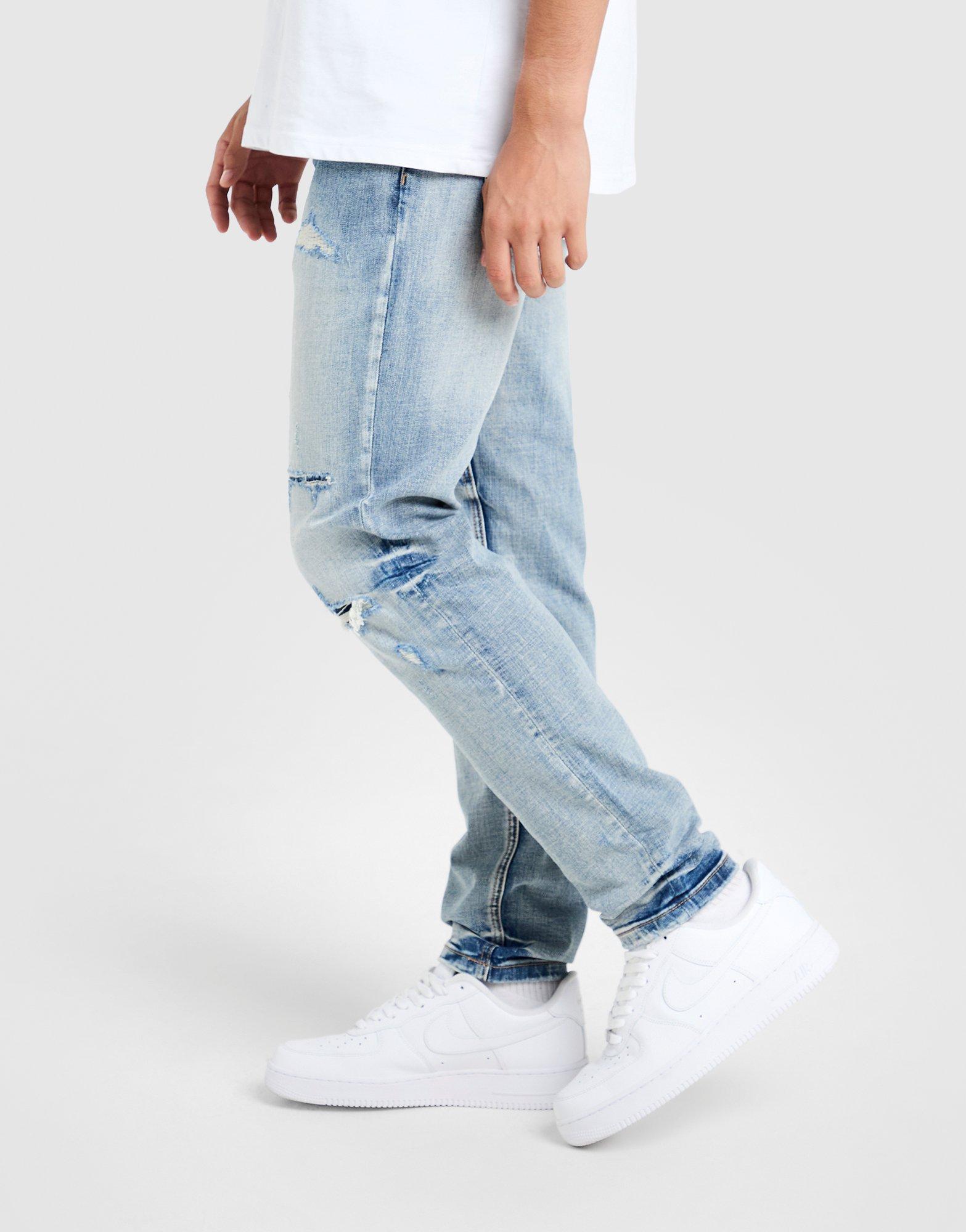 Omar Slim Ripped Jeans