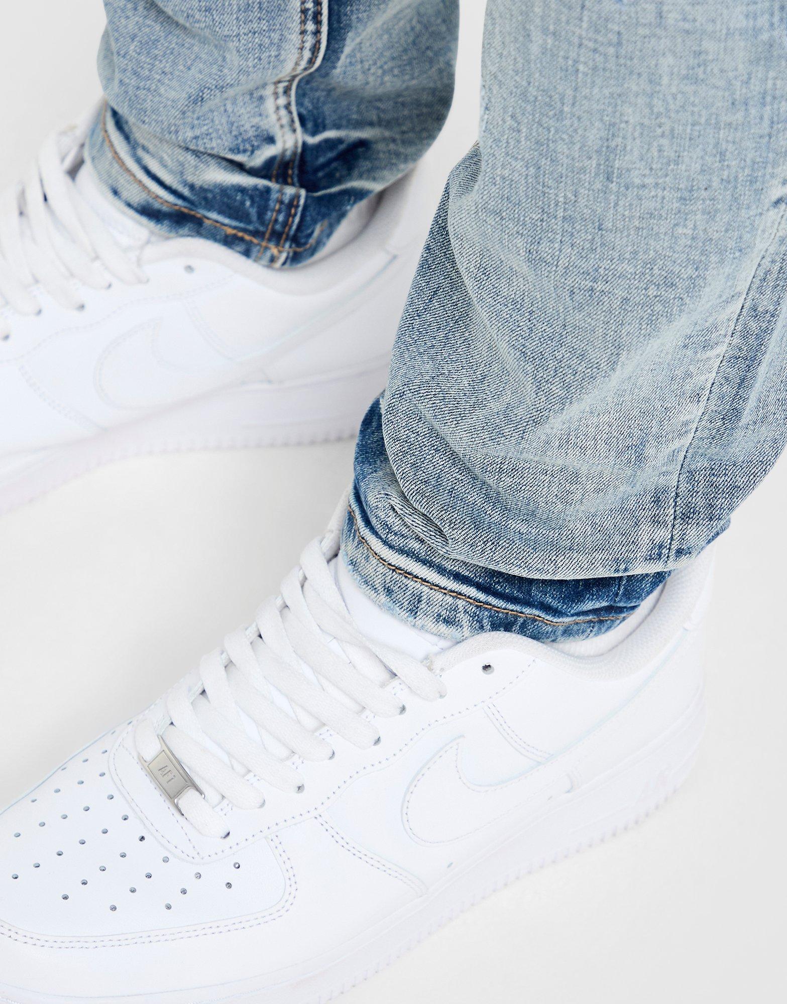 Omar Slim Ripped Jeans
