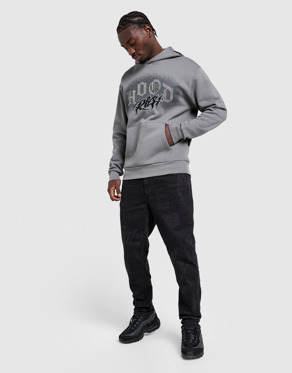 Ironchrome All Over Print Denim Jeans