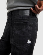 Ironchrome All Over Print Denim Jeans