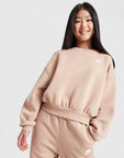 Girls' Club Fleece Crop Crew Sweatshirt Junior
