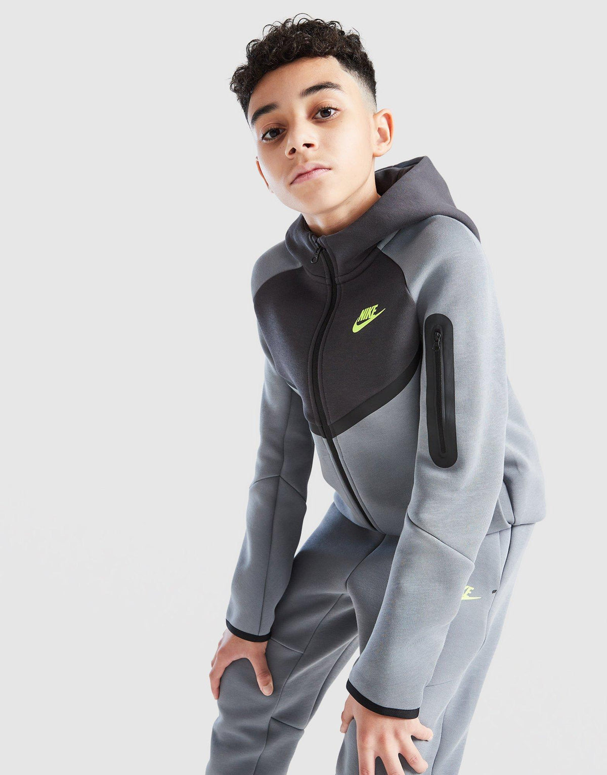Tech Colour Block Full Zip Hoodie