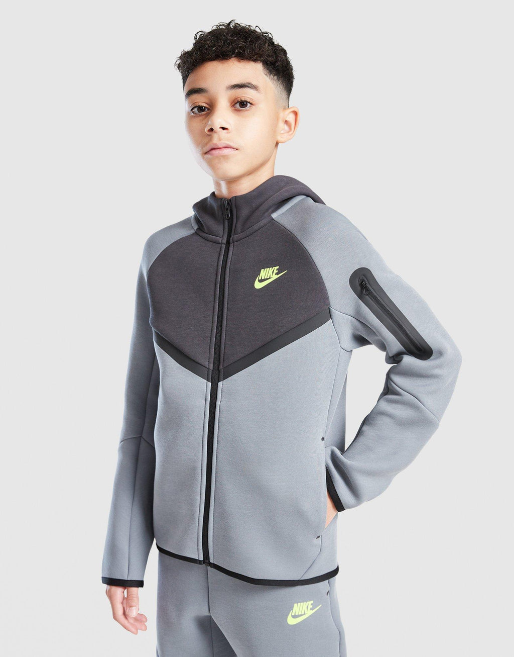 Tech Colour Block Full Zip Hoodie