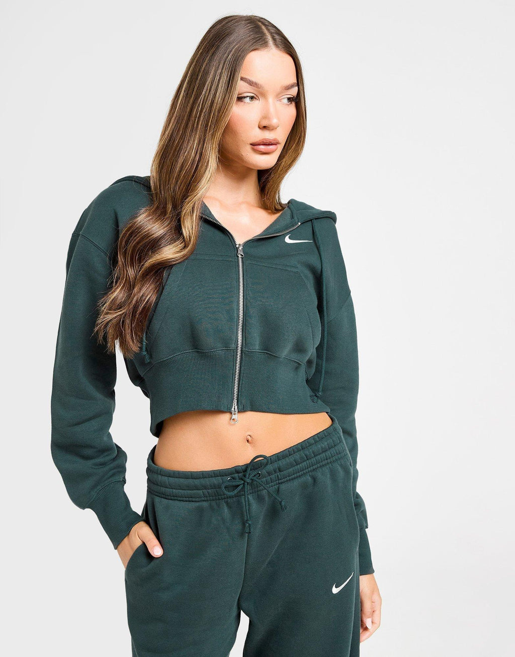 Phoenix Crop Full Zip Hoodie