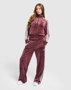 Velour 3-Stripes Track Top