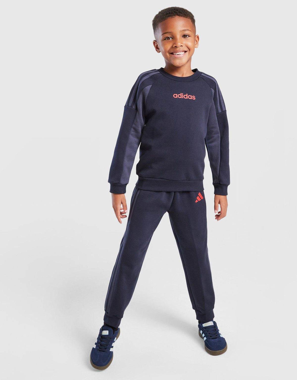 Colour Block Linear Crew Tracksuit Children